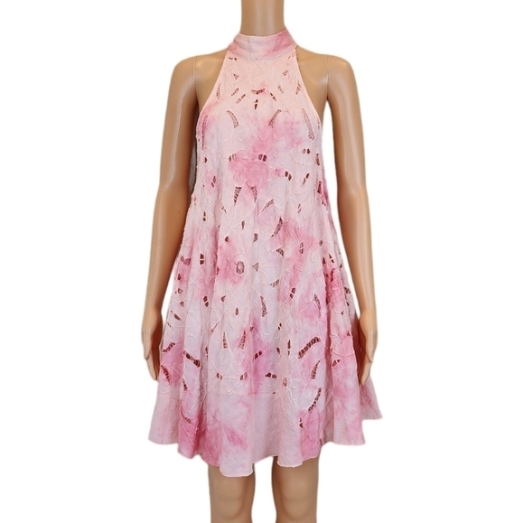 Free People Sleeveless  Eyelet Mini Dress - Picture 1 of 10